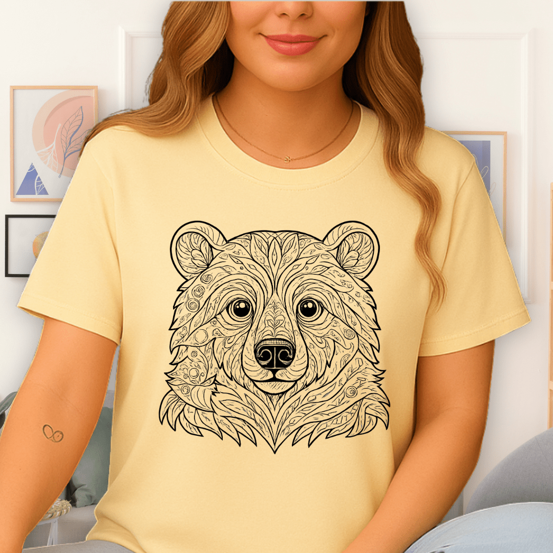 Cool Teds Teddy-Bear Forest Guardian T-Shirt Cornsilk / S
