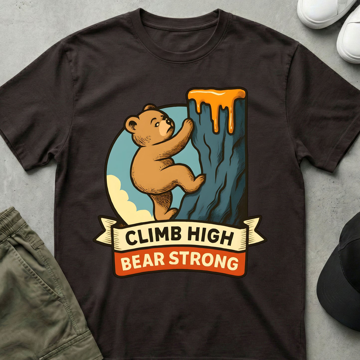 High Climber T-Shirt Dark Chocolate