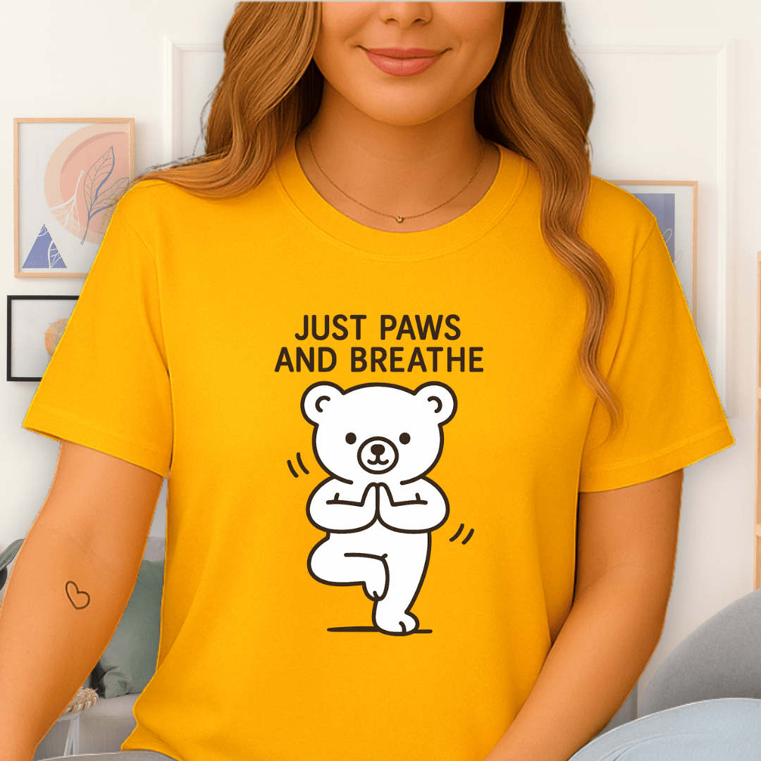 Cool Teds Teddy-Bear Yoga Chill T-Shirt Daisy / S