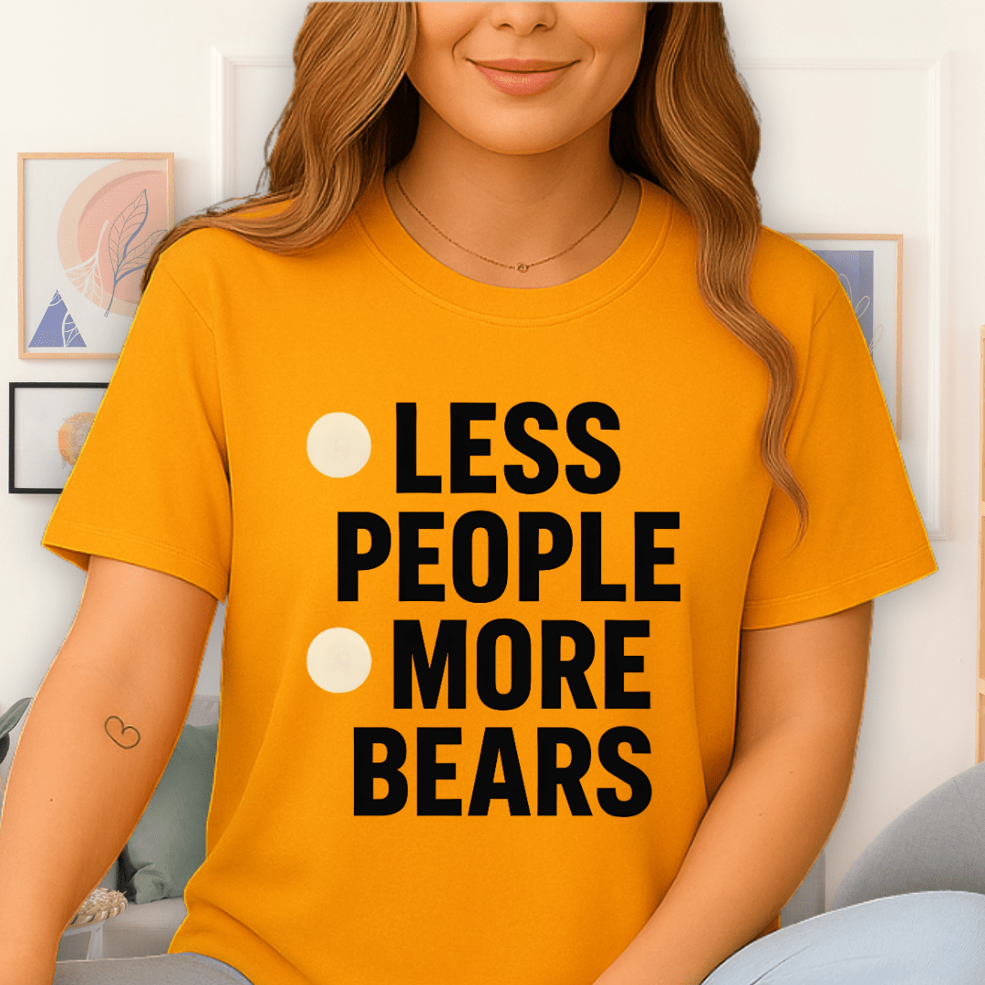 Printify Teddy-Bear More Bears T-Shirt Gold / S