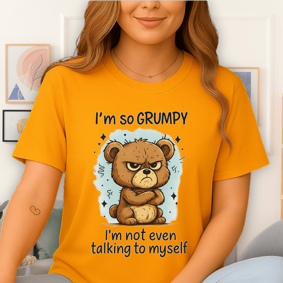 Cool Teds Teddy-Bear Grumpy Bear T-Shirt Gold / S