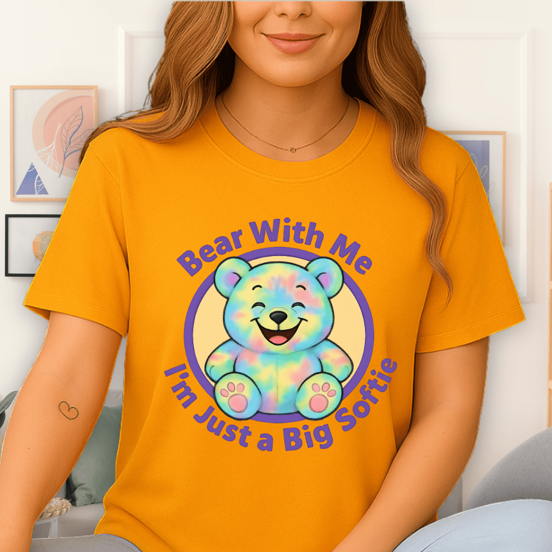 Cool Teds Teddy-Bear Smiling Softie T-Shirt Gold / S