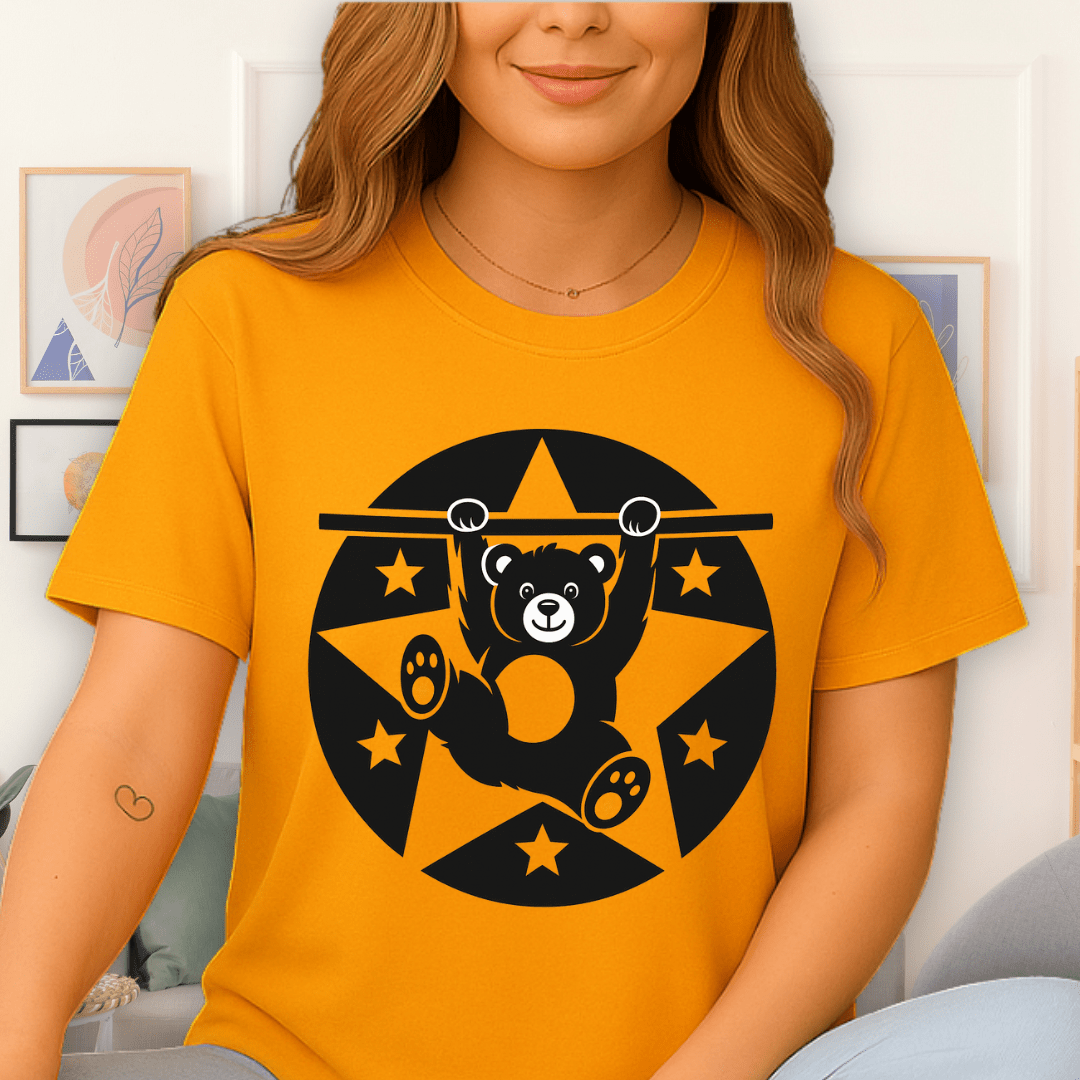 Cool Teds Teddy-Bear The Gymnast T-Shirt Gold / S