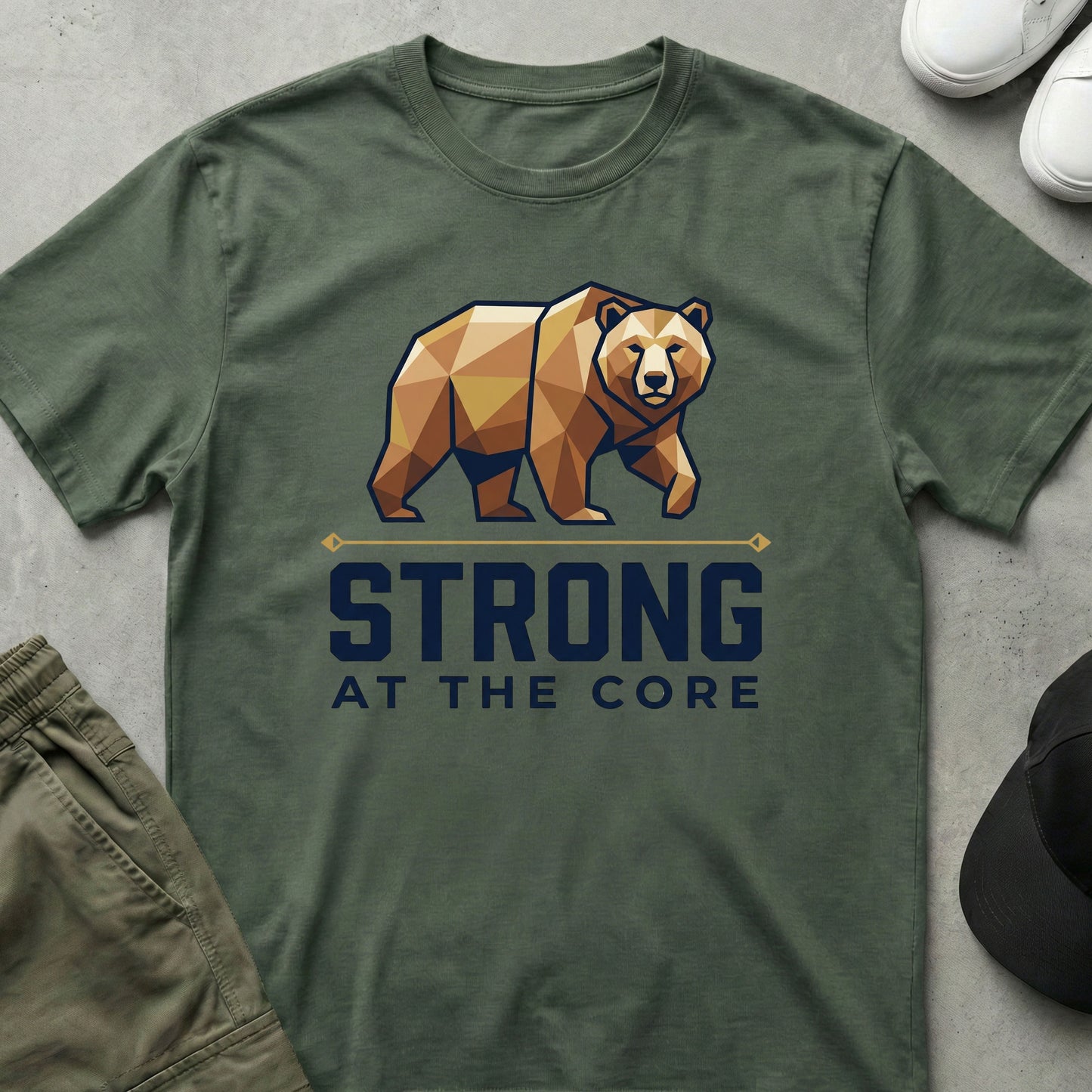 Core Strength T-Shirt Military Green