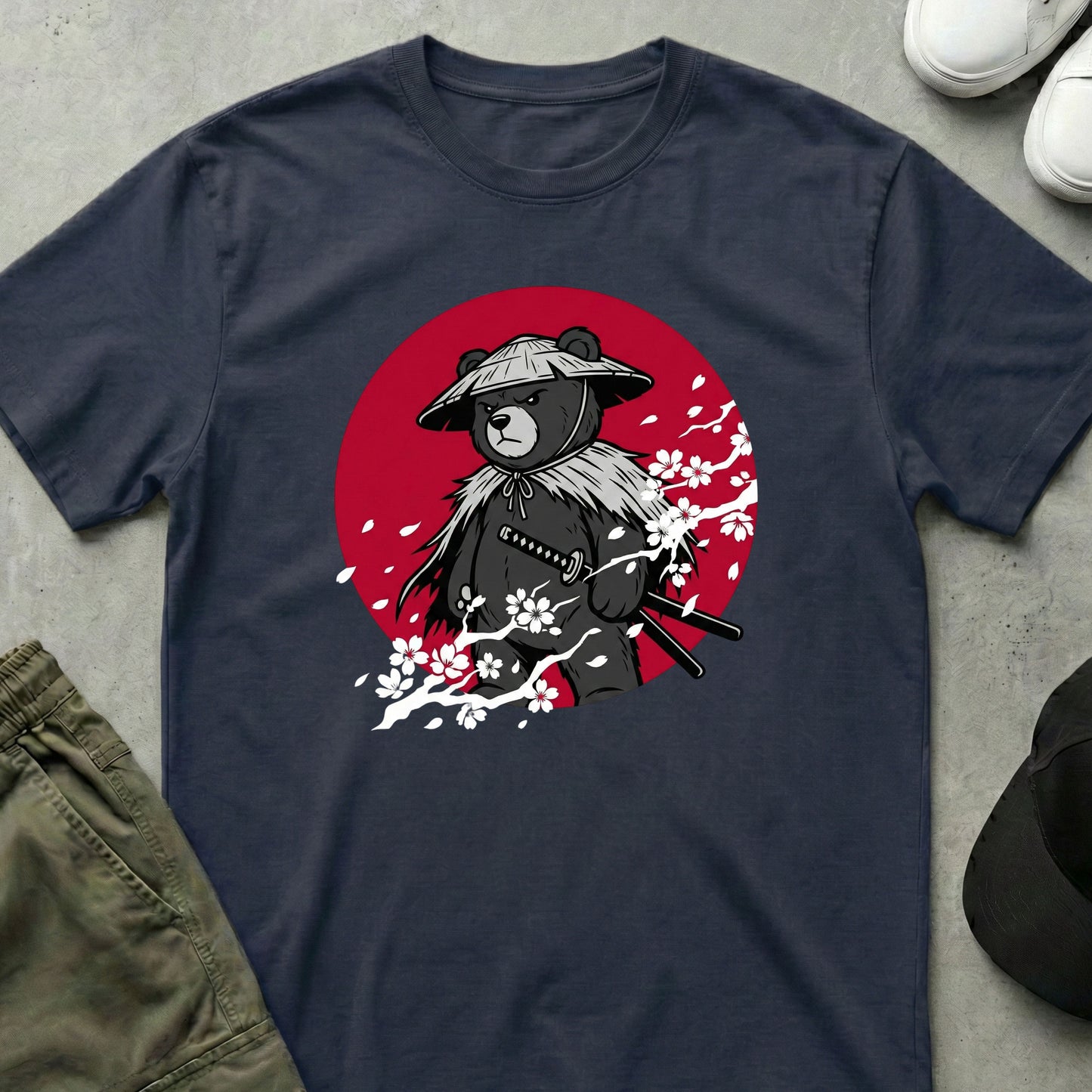 Ronin Bear T-Shirt Navy