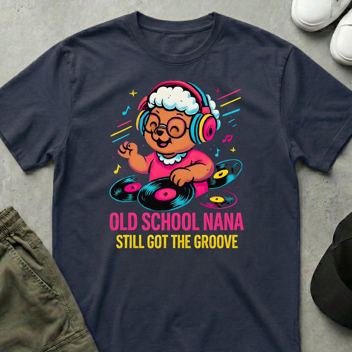 Groovy Nana T-Shirt Navy