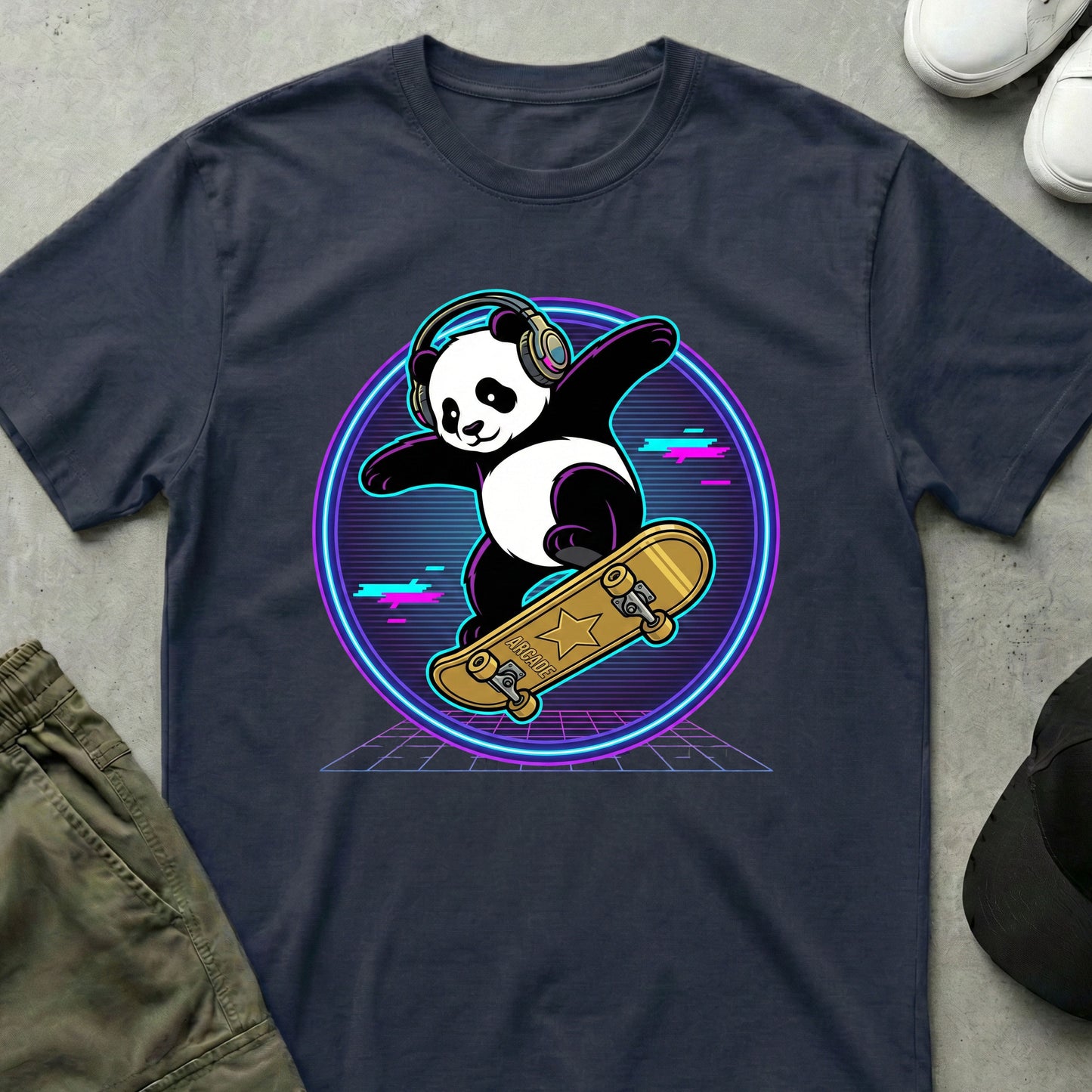 Kickflip Beats T-Shirt Navy