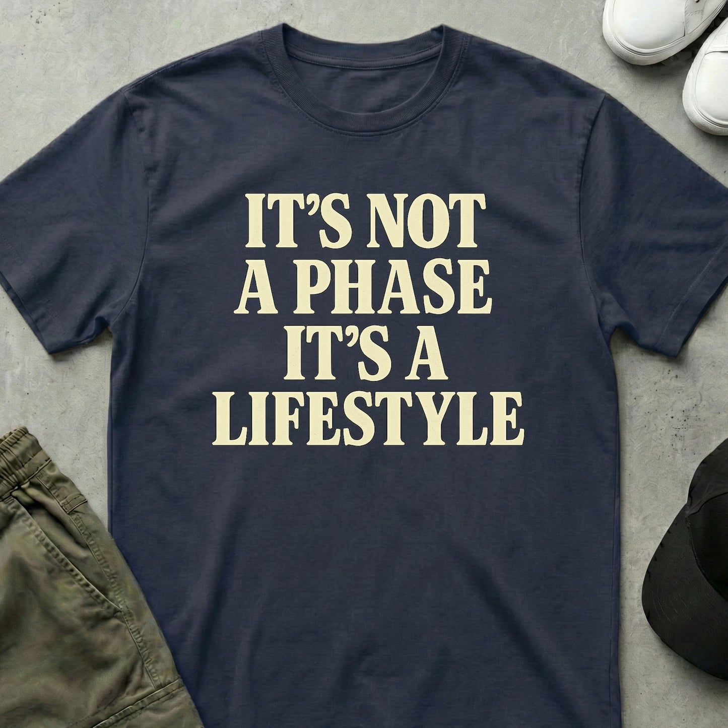 Cool Teds Teddy-Bear Not a Phase T-Shirt Navy / S