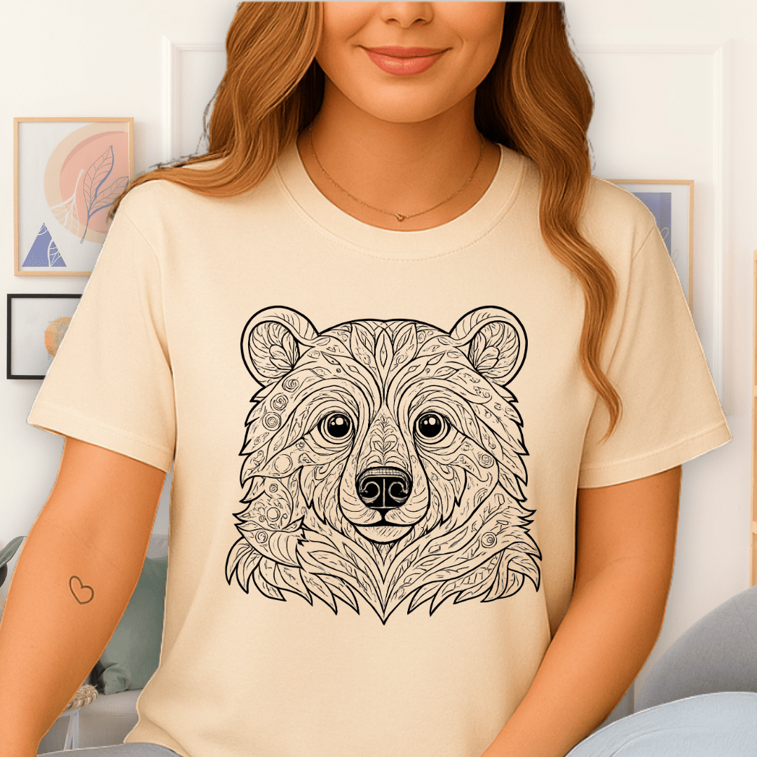 Cool Teds Teddy-Bear Forest Guardian T-Shirt Natural / S