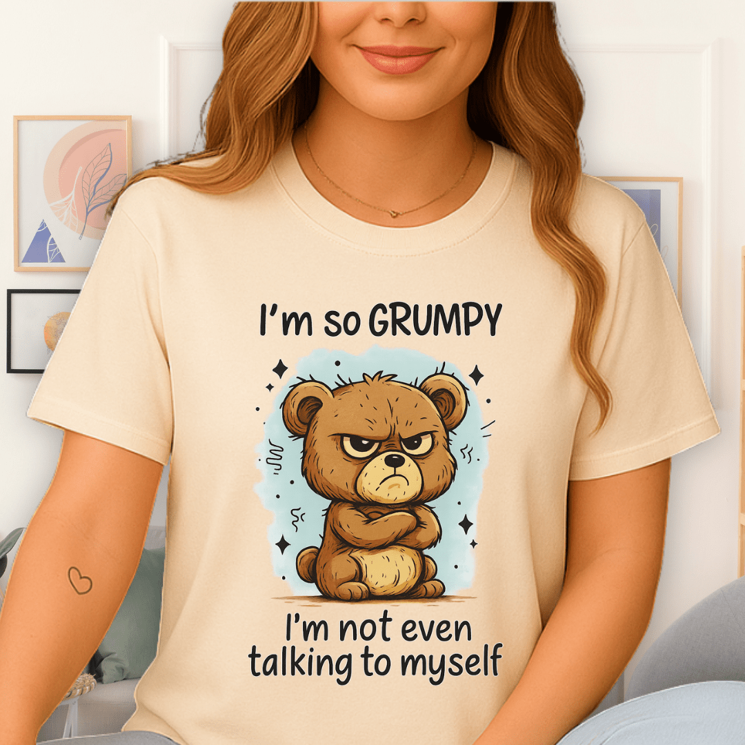 Cool Teds Teddy-Bear Grumpy Bear T-Shirt Natural / S