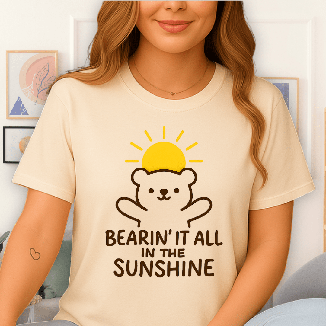 Cool Teds Teddy-Bear Bearin it all T-Shirt Natural / S