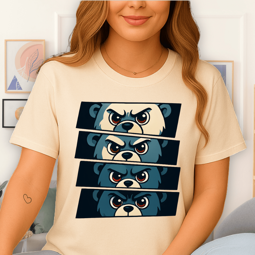Cool Teds Teddy-Bear Manga Maniac T-Shirt Natural / S