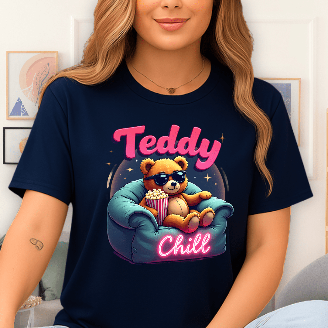 Popcorn Ted T-Shirt Navy
