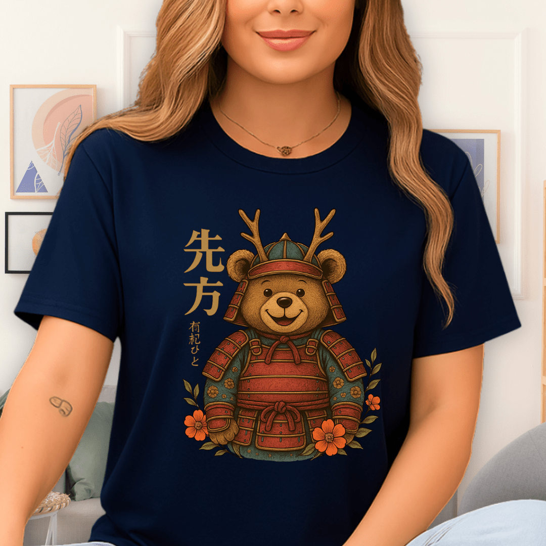 Cool Teds Teddy-Bear Samurai Sid T-Shirt Navy / S