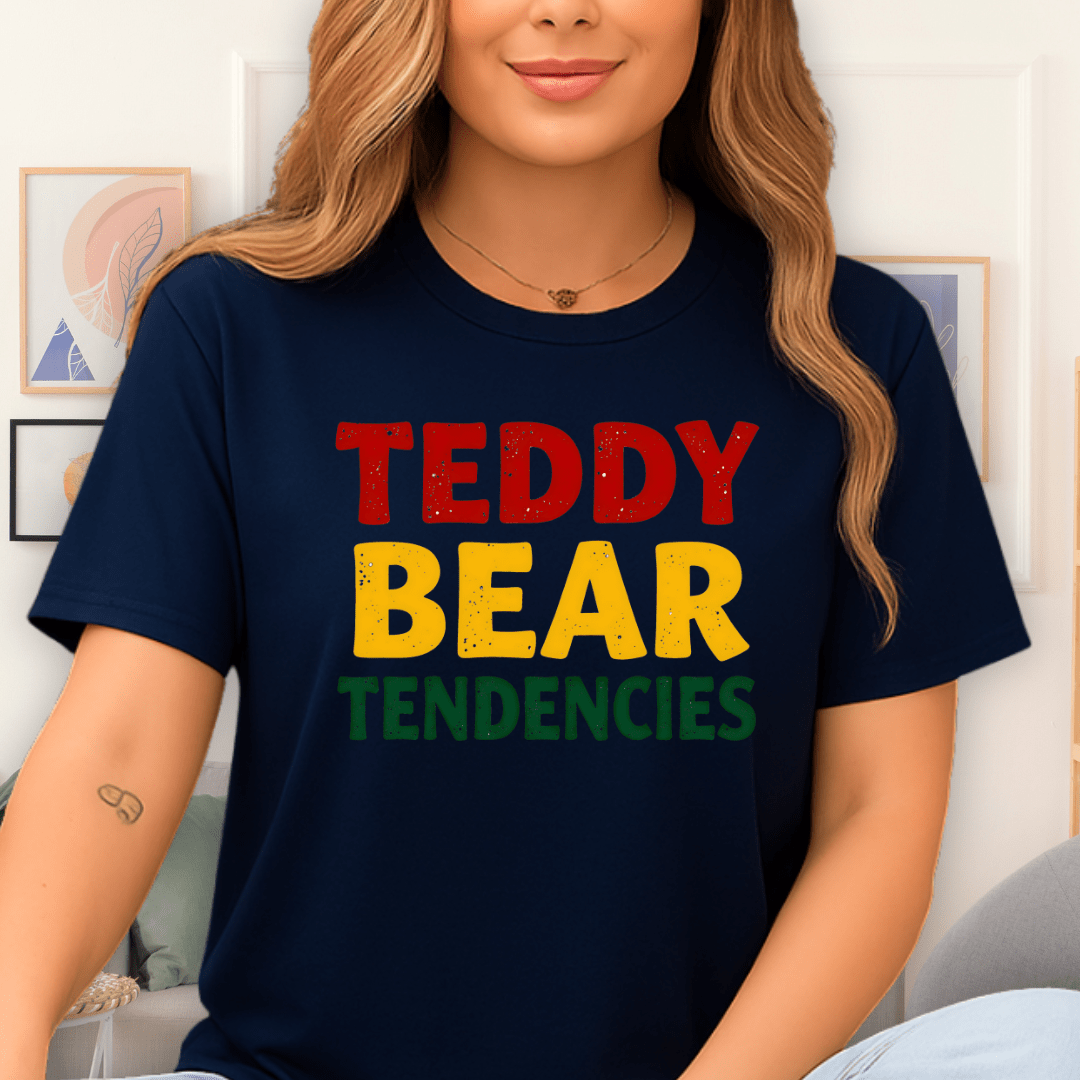 Teddy Bear Tendencies T-Shirt Navy