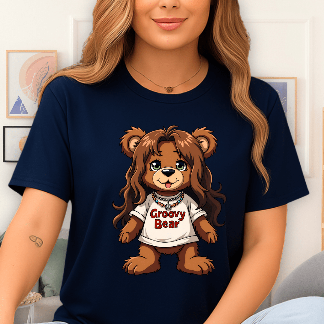 Groovy Bear T-Shirt Navy