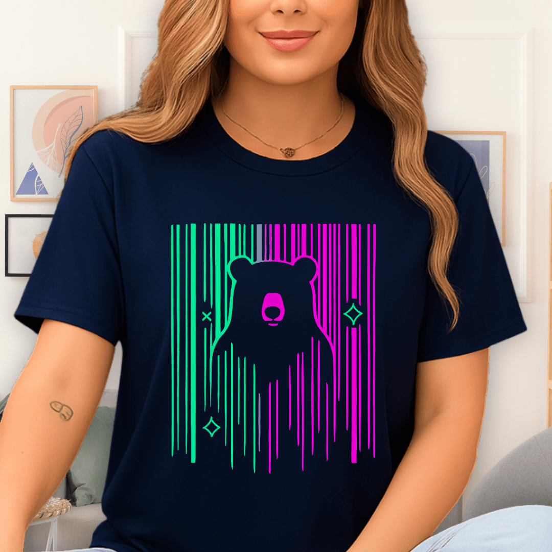 Cool Teds Teddy-Bear Cyberpunk Bear T-Shirt Navy / S