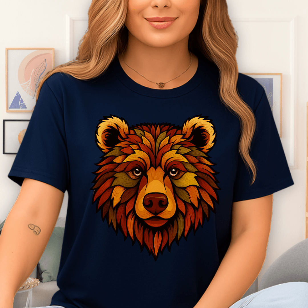 Cool Teds Teddy-Bear Autumn Bear T-Shirt Navy / S