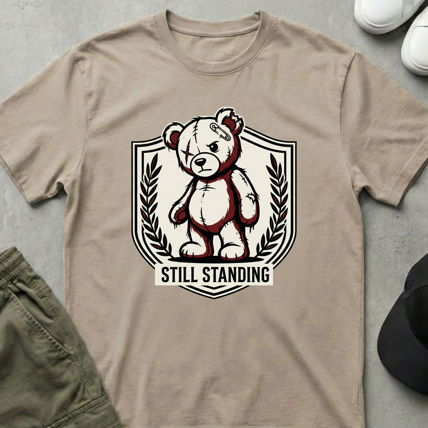 Cool Teds Teddy-Bear Standing T-Shirt Sand / S