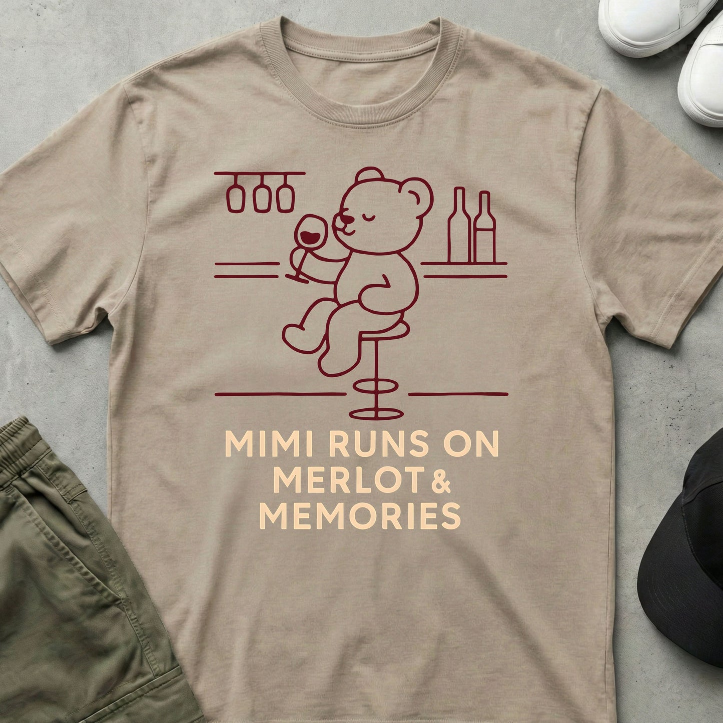 Merlot Mimi T-Shirt Sand