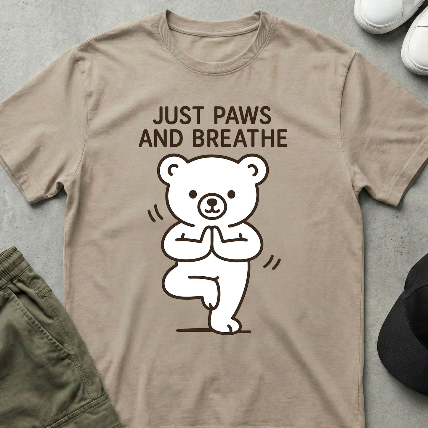 Cool Teds Teddy-Bear Yoga Chill T-Shirt