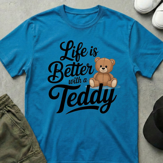 Cool Teds Teddy-Bear Better with a Teddy T-Shirt Sapphire / S