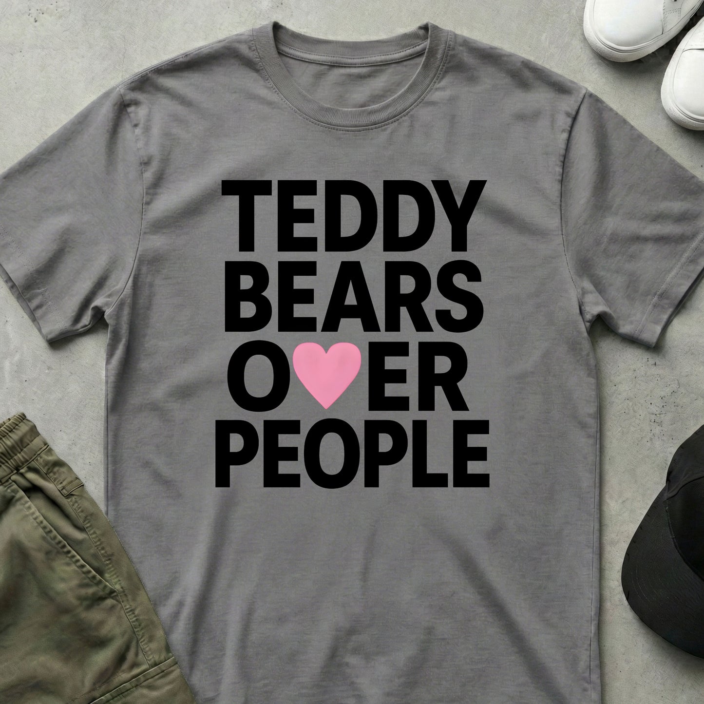 Teddy Lover T-Shirt Sport Grey