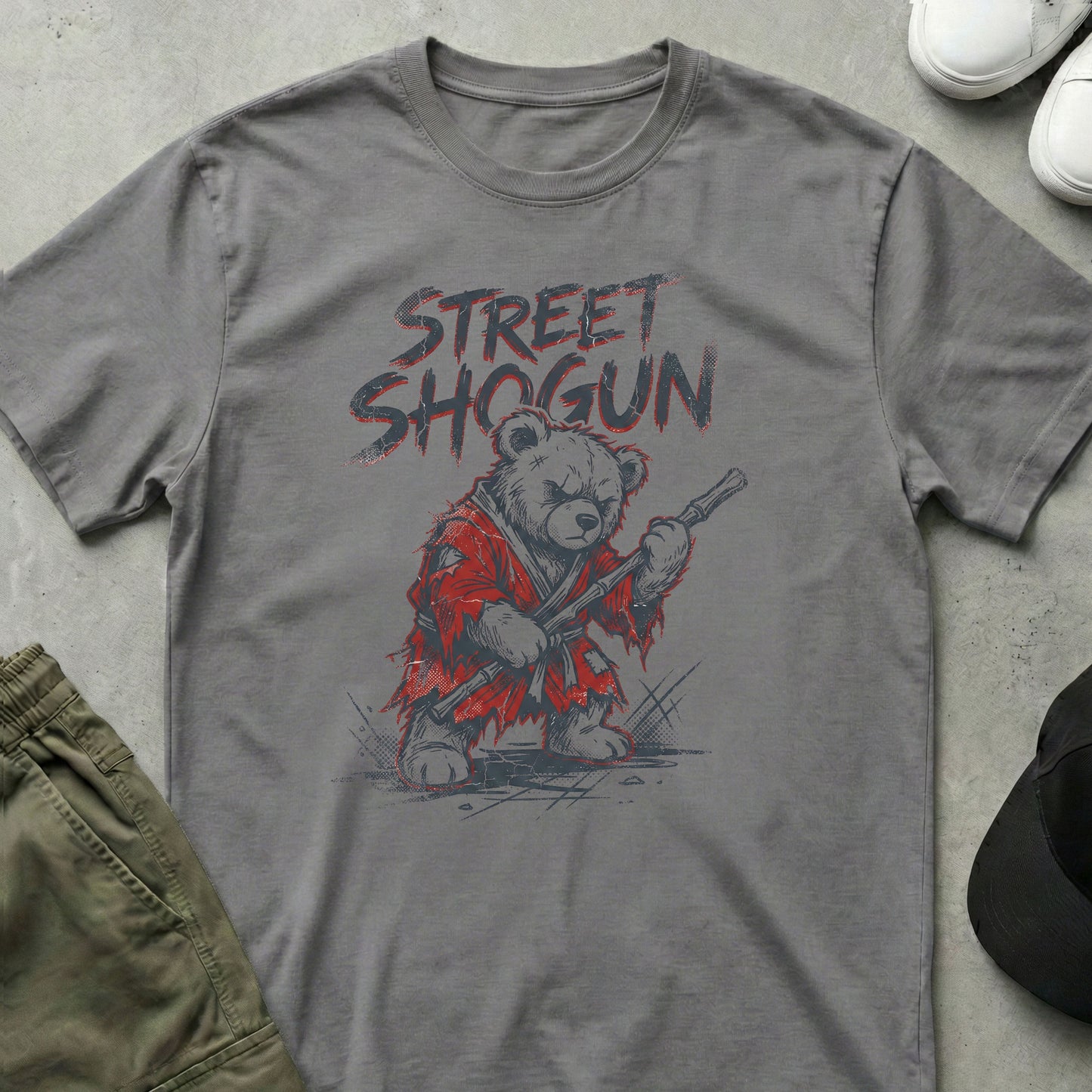 Crimson Shogun T-Shirt Sport Grey
