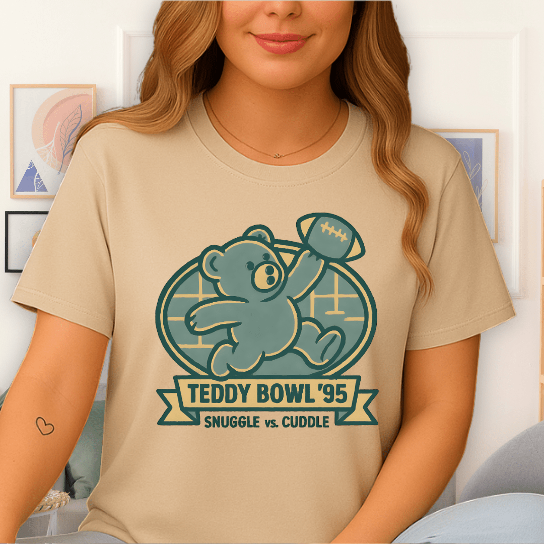 Cool Teds Teddy-Bear Teddy Bowl T-Shirt Sand / S