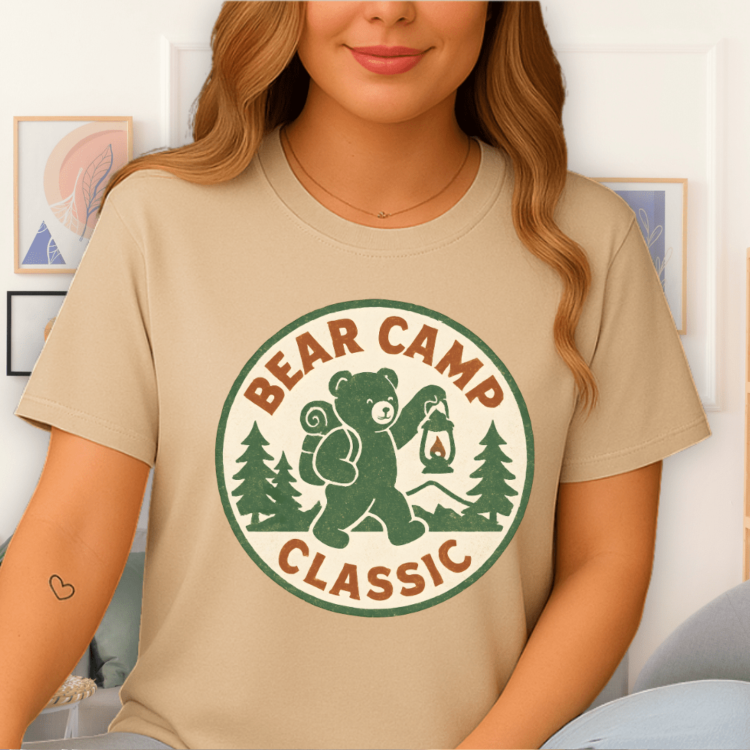 Cool Teds Teddy-Bear Bear Camp T-Shirt Sand / S