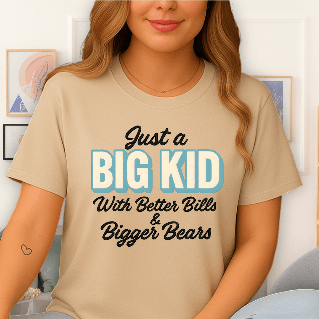 Cool Teds Teddy-Bear Big Kid Bears T-Shirt Sand / S