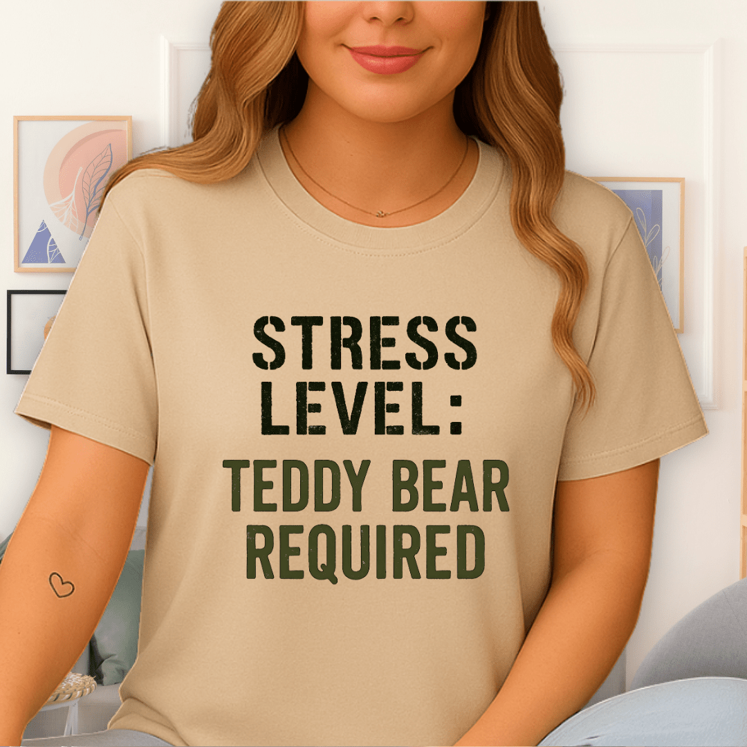 Cool Teds Teddy-Bear De-Stress T-Shirt Sand / S
