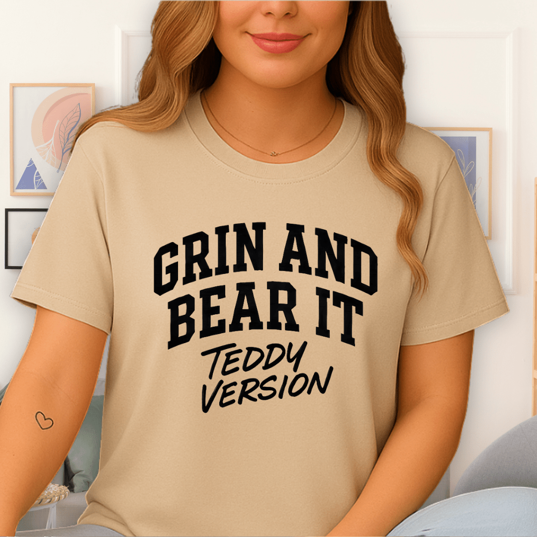 Cool Teds Teddy-Bear Grin & Bear T-Shirt Sand / S