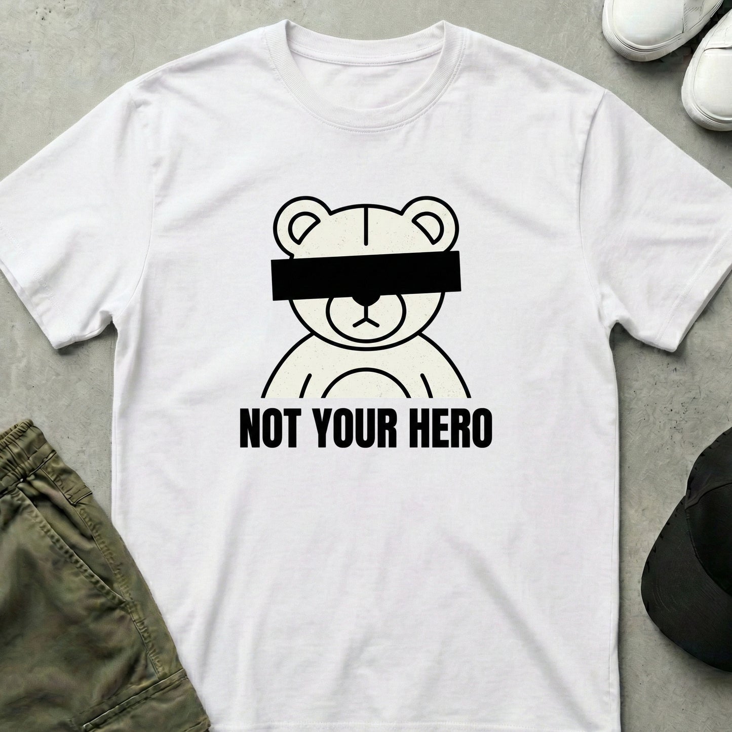 Cool Teds Teddy-Bear Antihero T-Shirt White / S