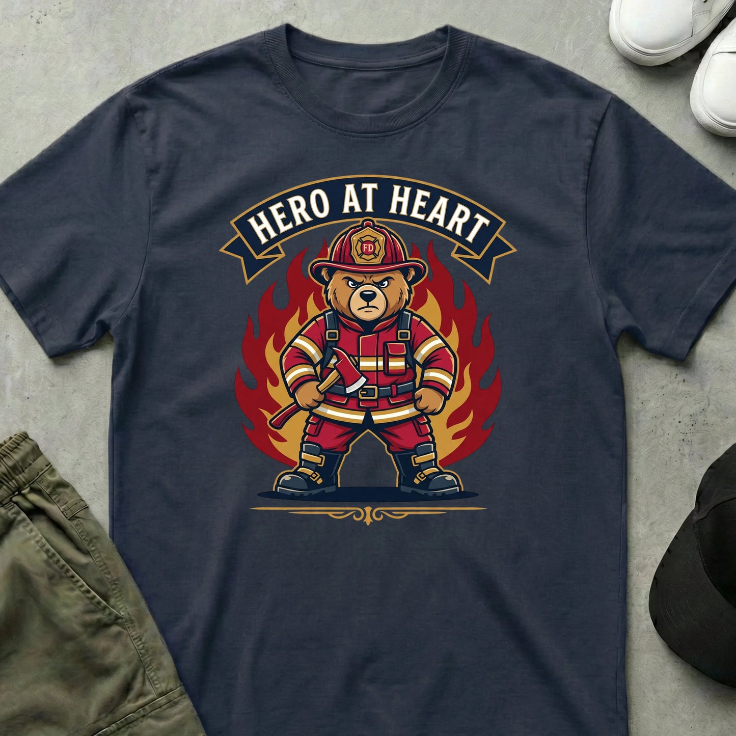 The Firefighter T-Shirt Navy