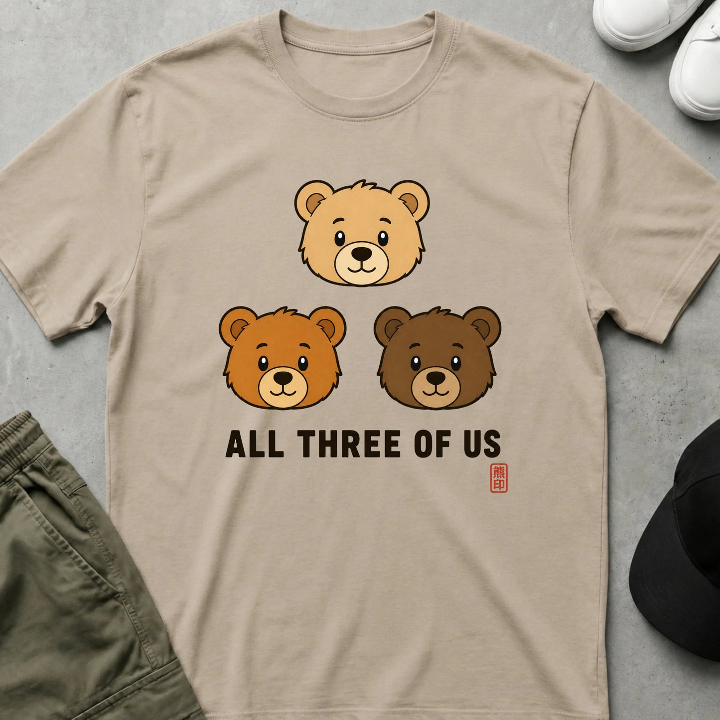 All 3 T-Shirt Sand