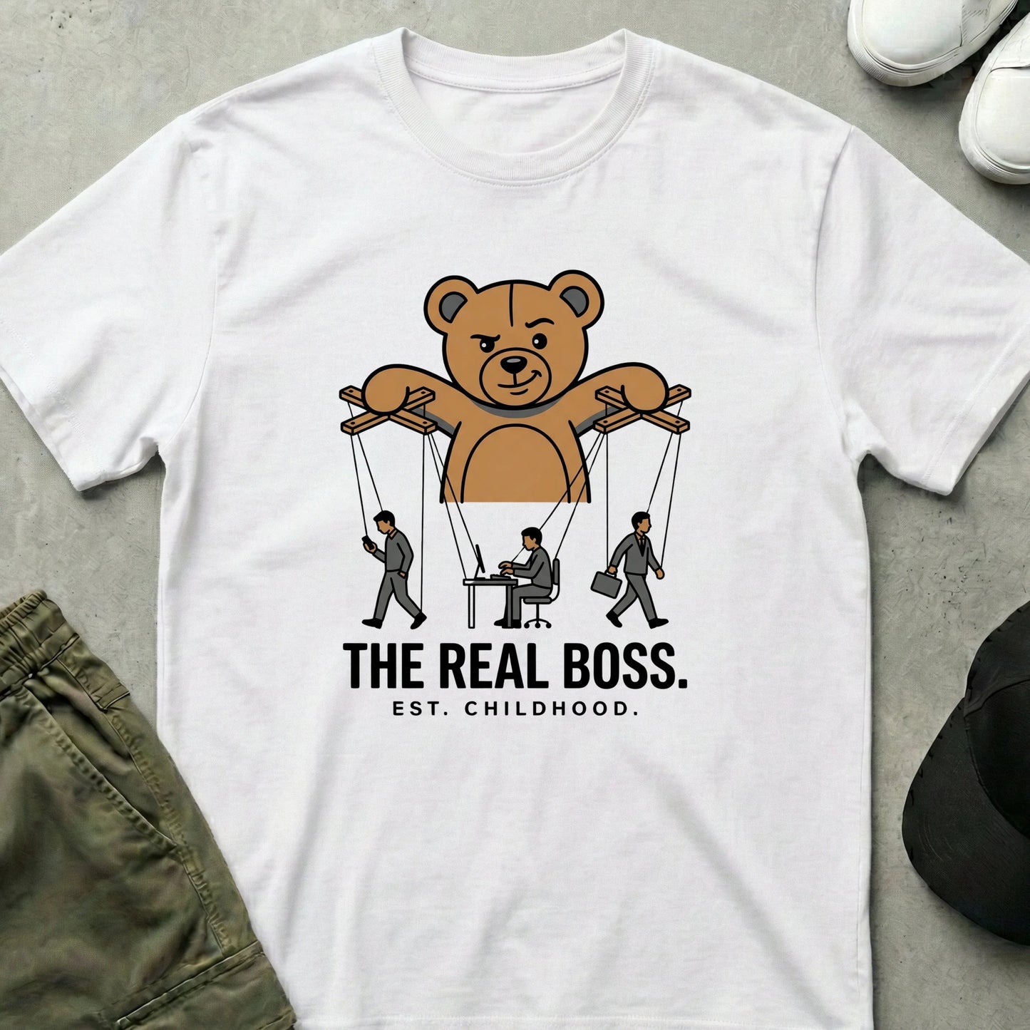 Boss Bear T-Shirt White