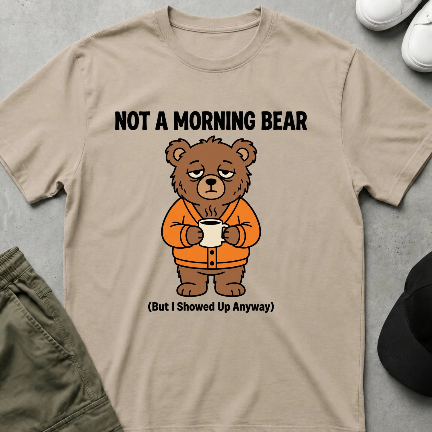 Coffee First T-Shirt Sand