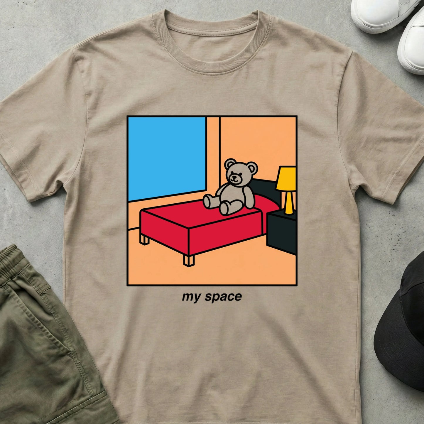My Space T-Shirt Sand