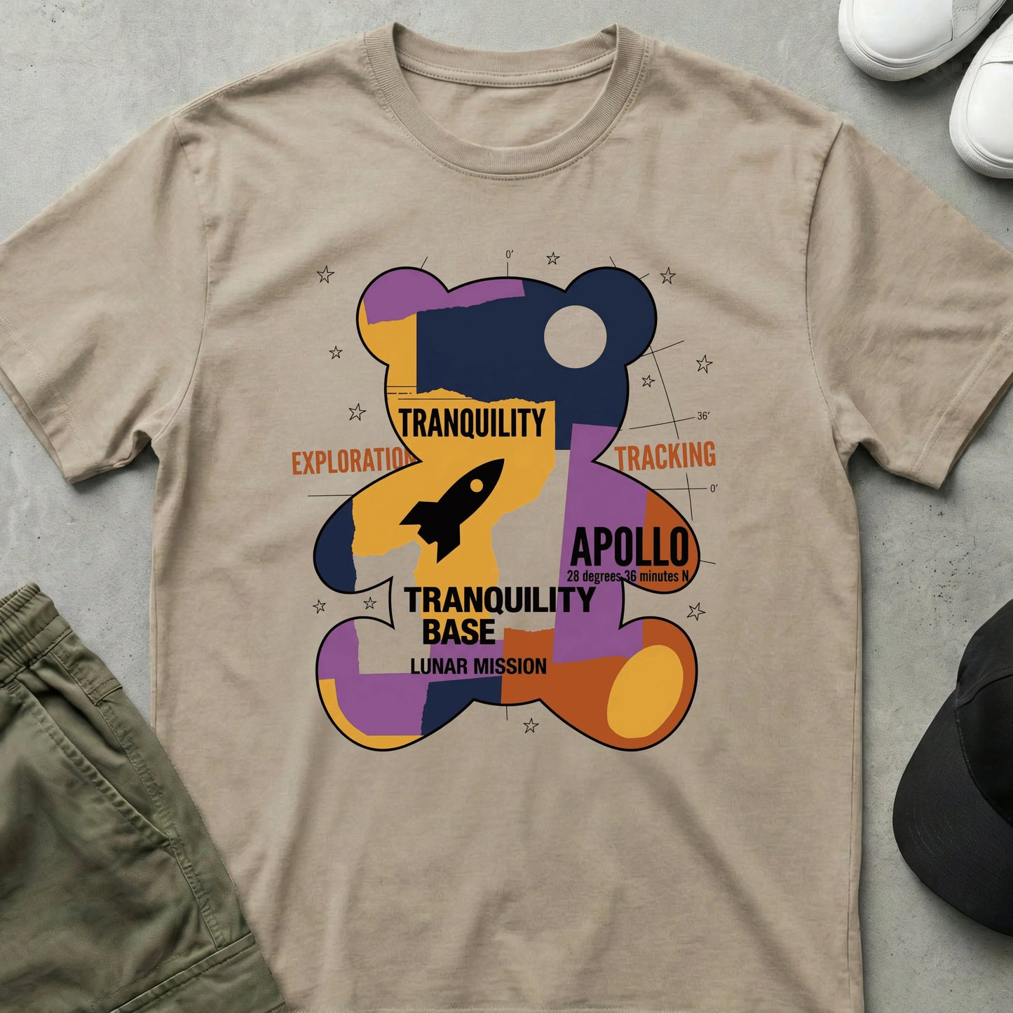 Rocket Bear T-Shirt Sand