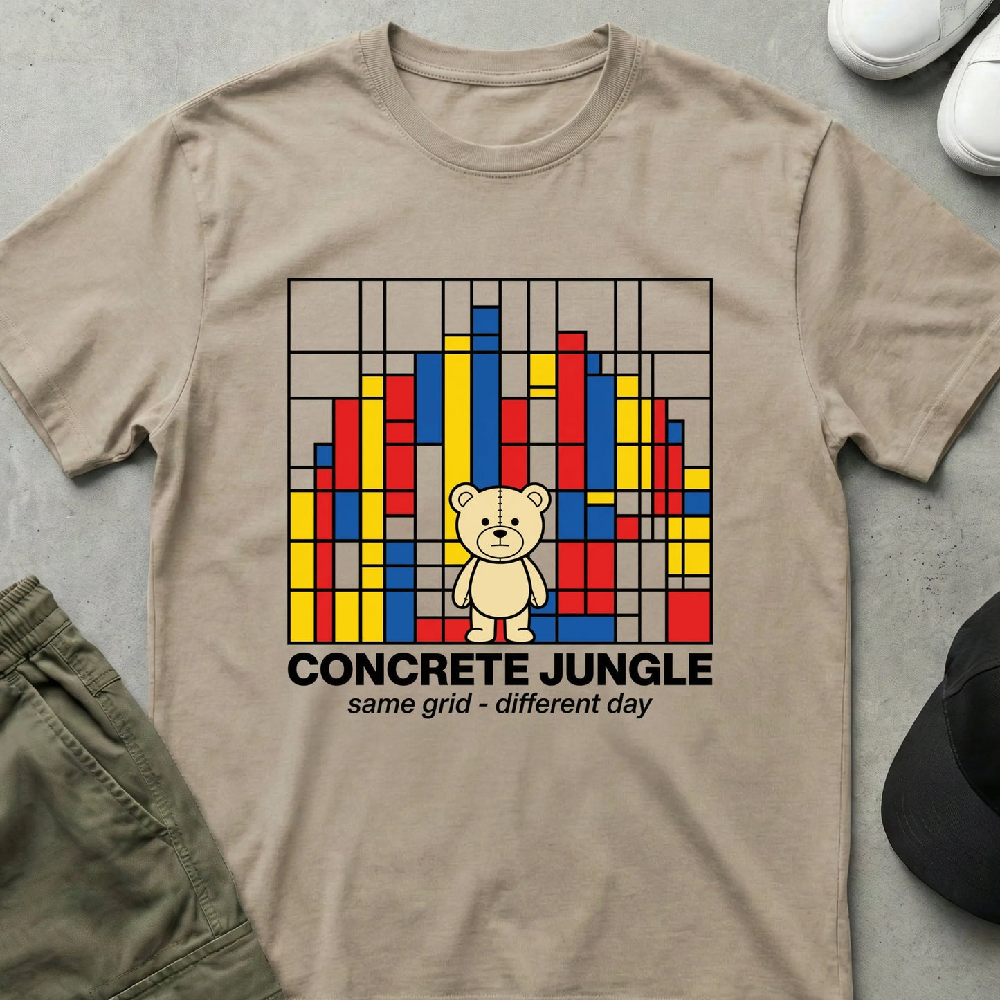 Concrete Jungle T-Shirt Sand