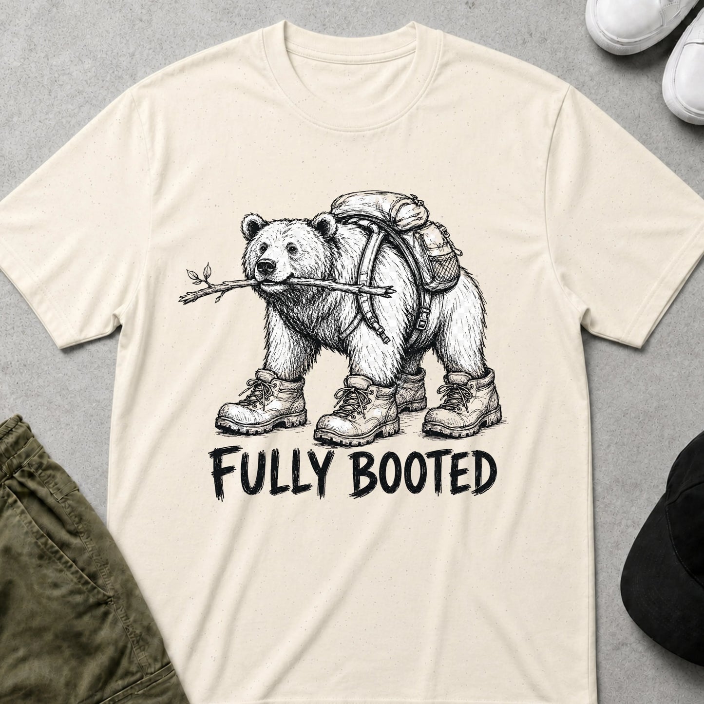 Fully Booted T-Shirt Natural