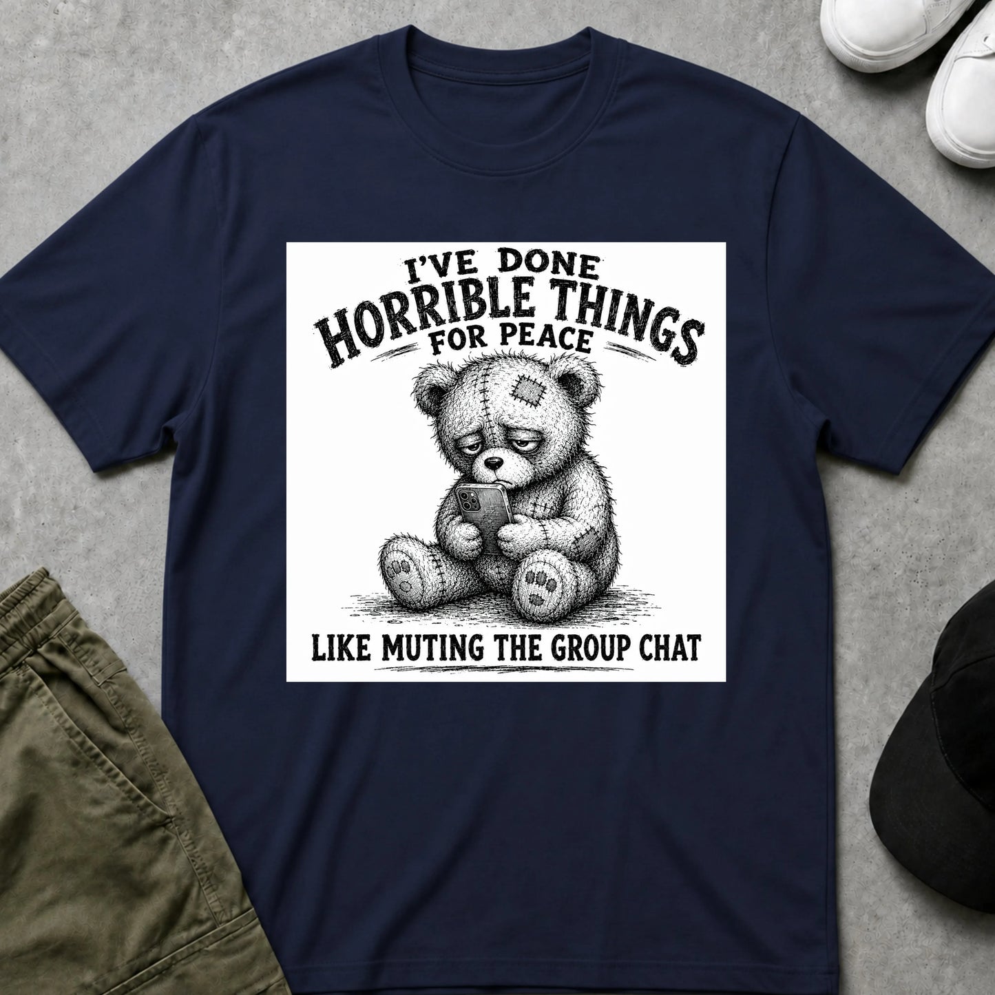 Group Chat T-Shirt Navy