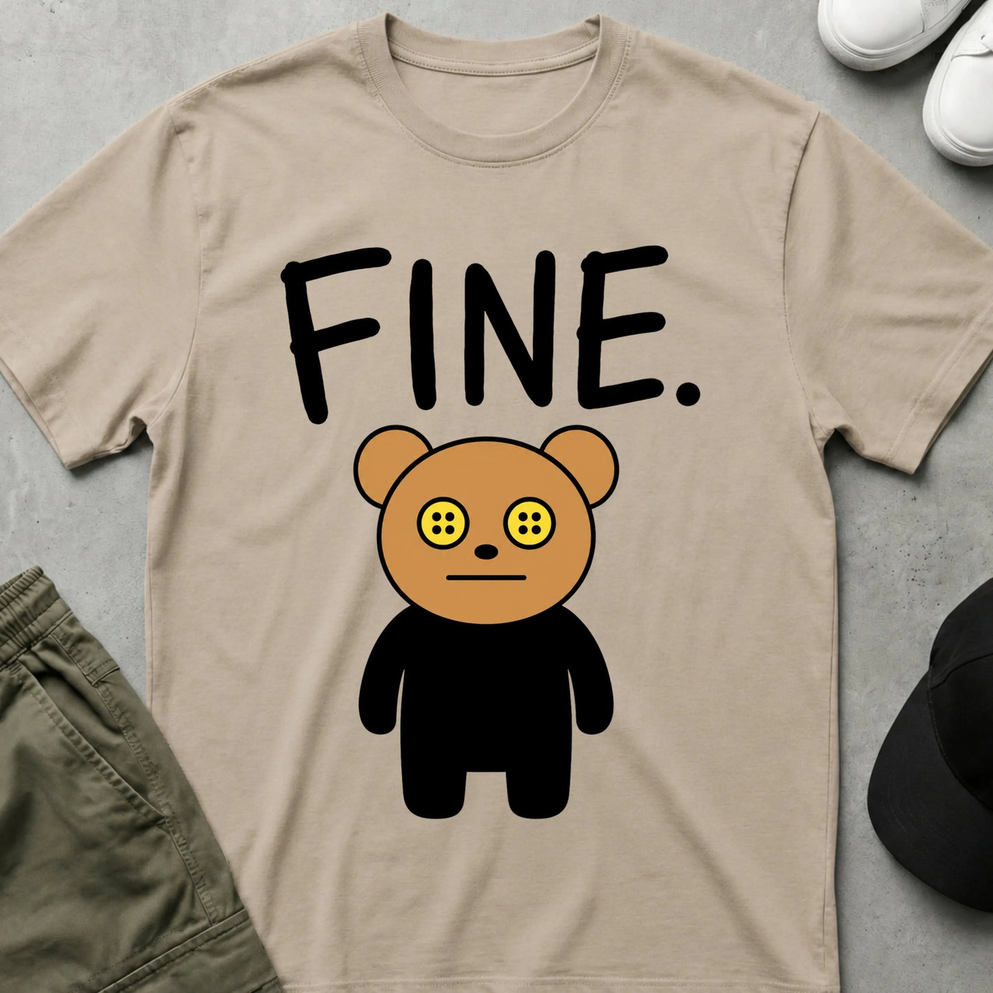 I'm Fine T-Shirt Sand