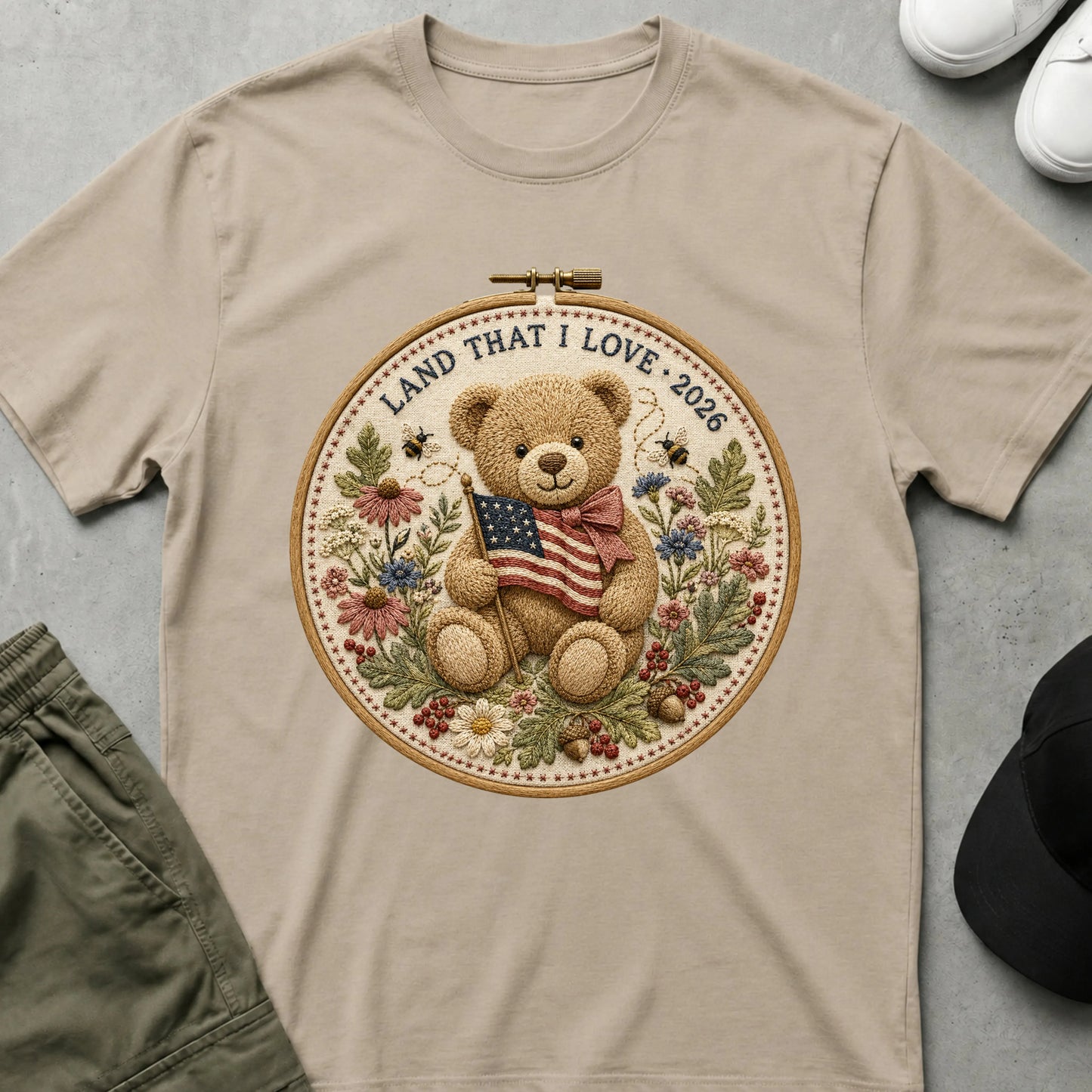Cool Teds Teddy-Bear Land that I Love T-Shirt Sand / S
