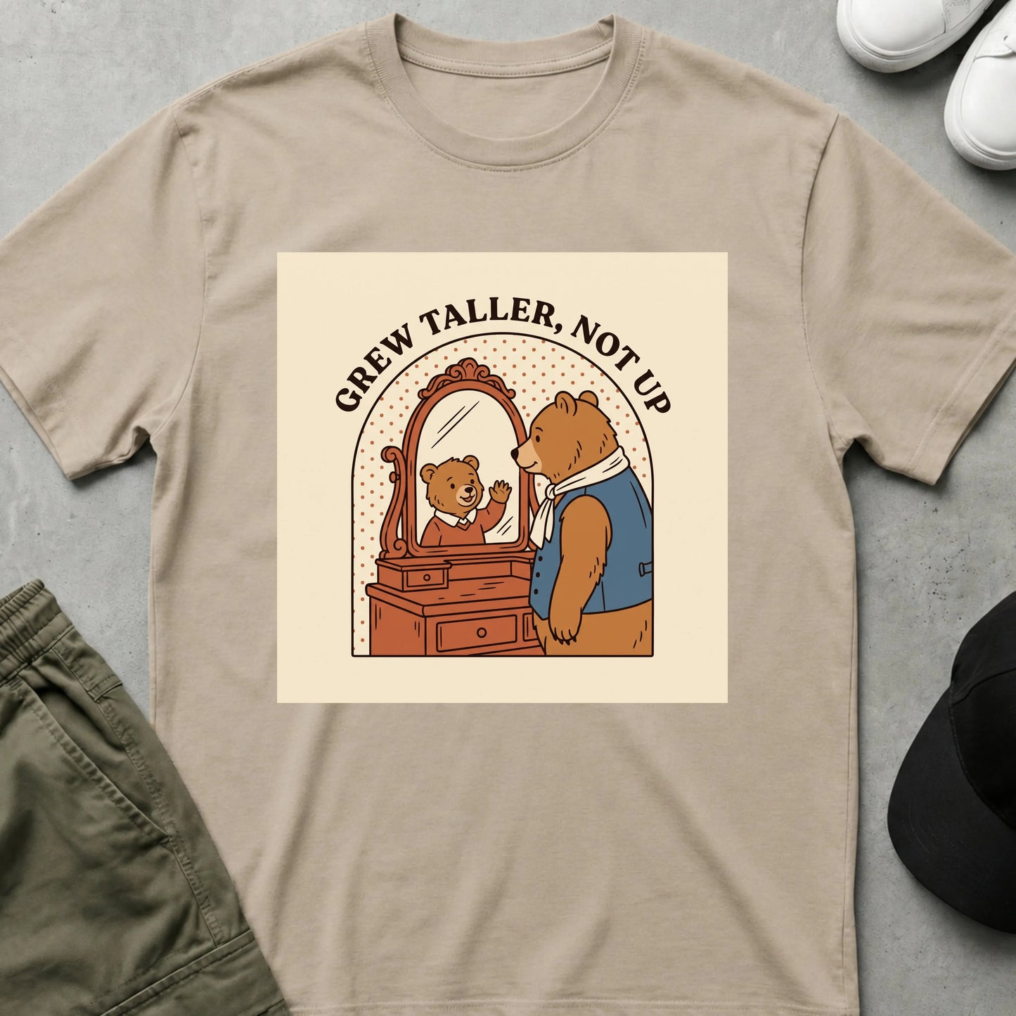 Cool Teds Teddy-Bear Never Grew Up T-Shirt Sand / S