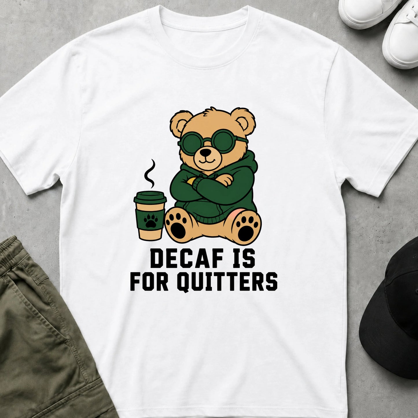No Decaf T-Shirt White