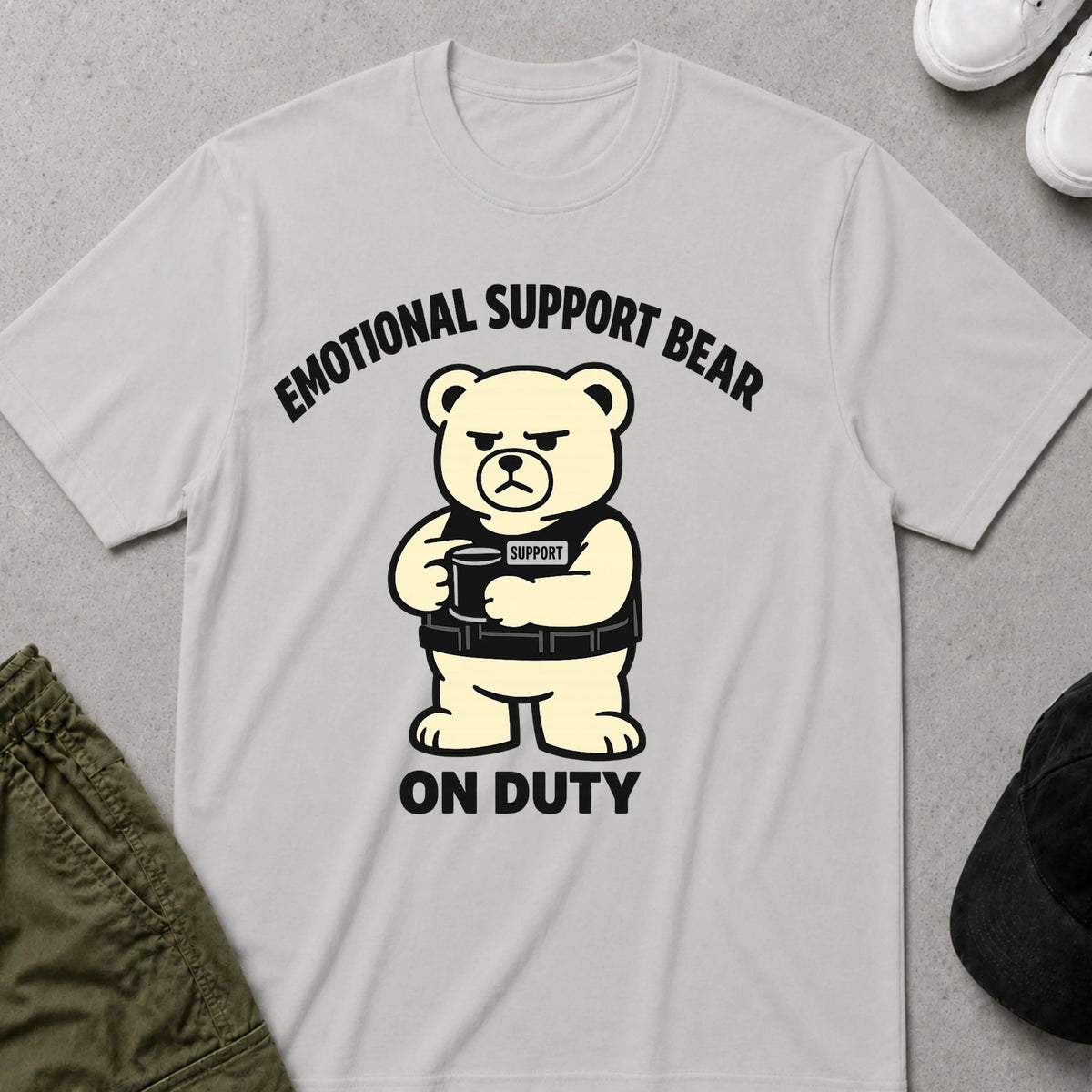 On Duty T-Shirt Ice Grey