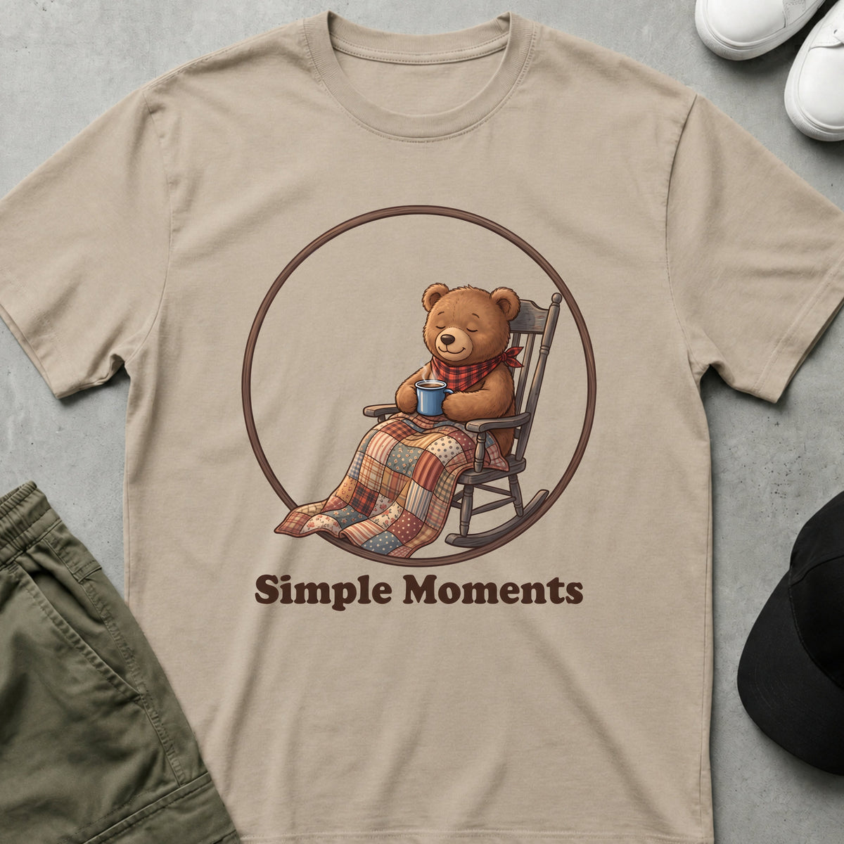 Cool Teds Teddy-Bear Simple Moments T-Shirt Sand / S