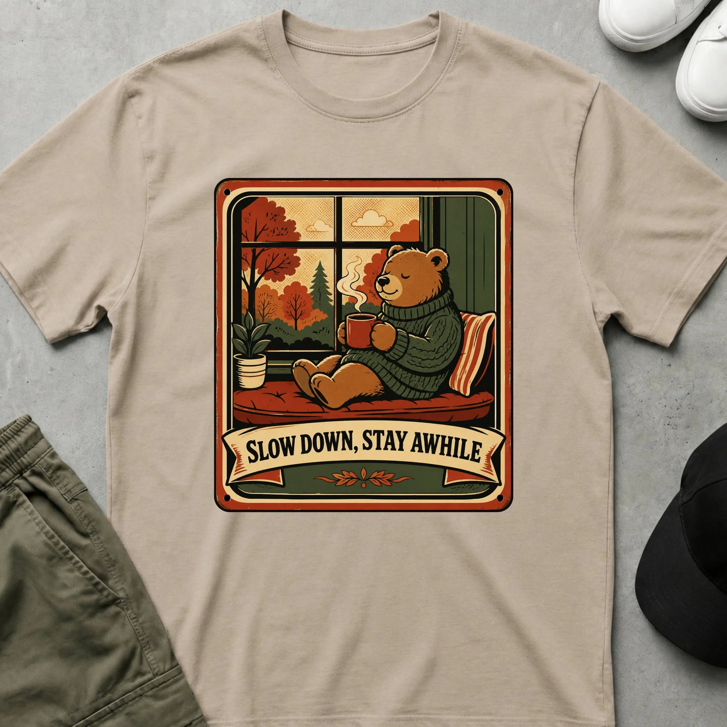 Slow Down T-Shirt Sand